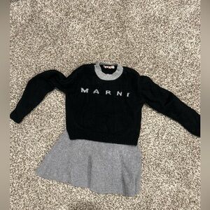 Girls Marni Sweater and Zara Skirt